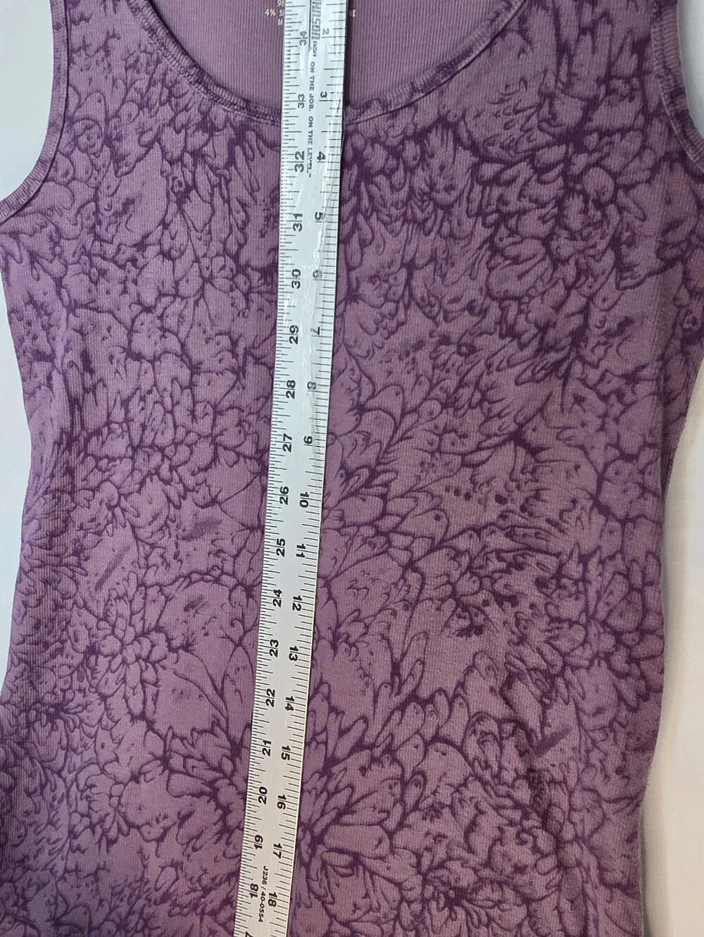 Womens Eddie Bauer Purple Round Neck Sleeveless Cotton Tank Top Sz Medium - Picture 4 of 8